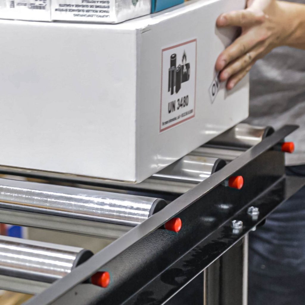 Optional wrapping machine accessories OVINATOR - Roller conveyor for easy handling of bales