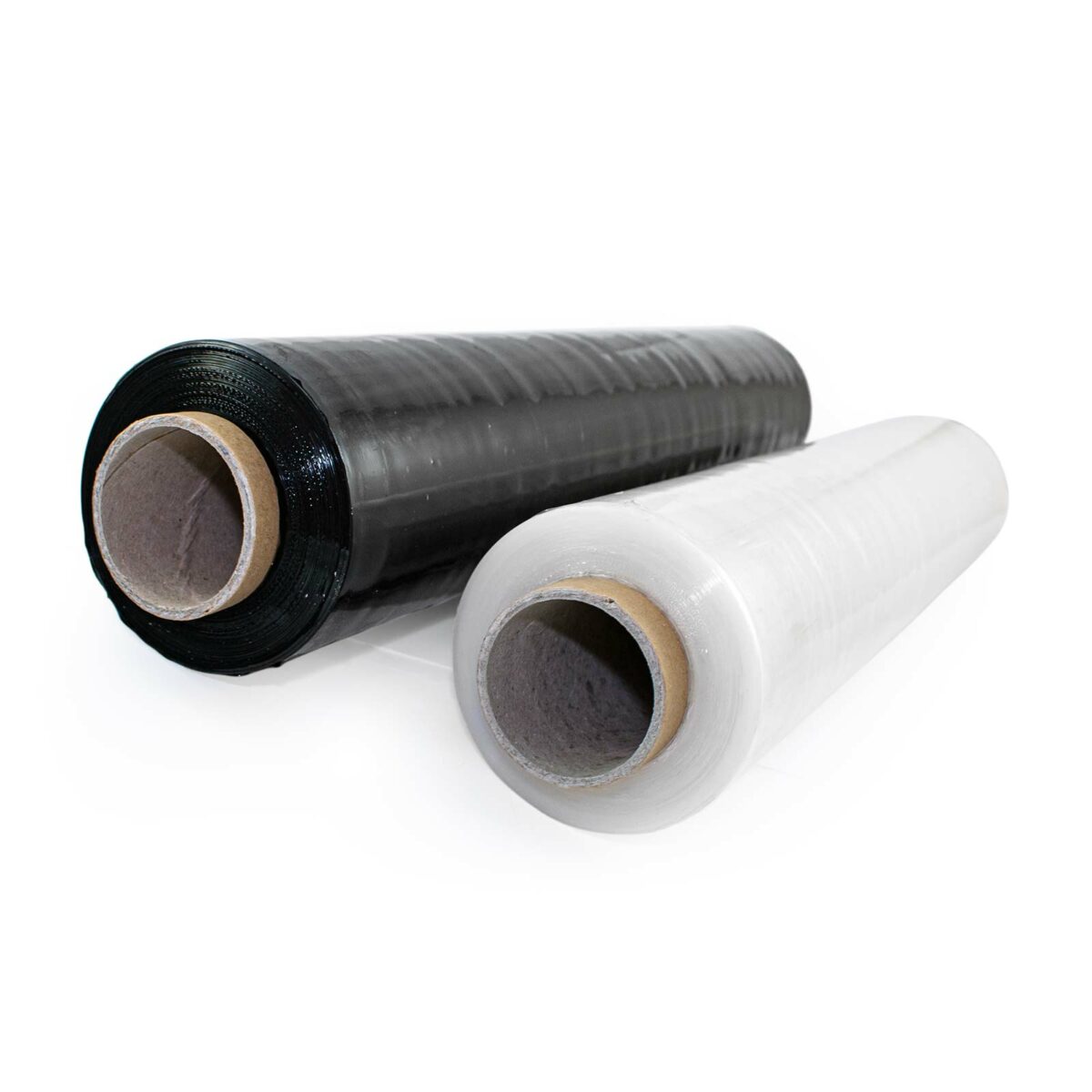 Stretch film with a width of 125 mm / 250 mm / 500 mm and a color design of black / clear / white